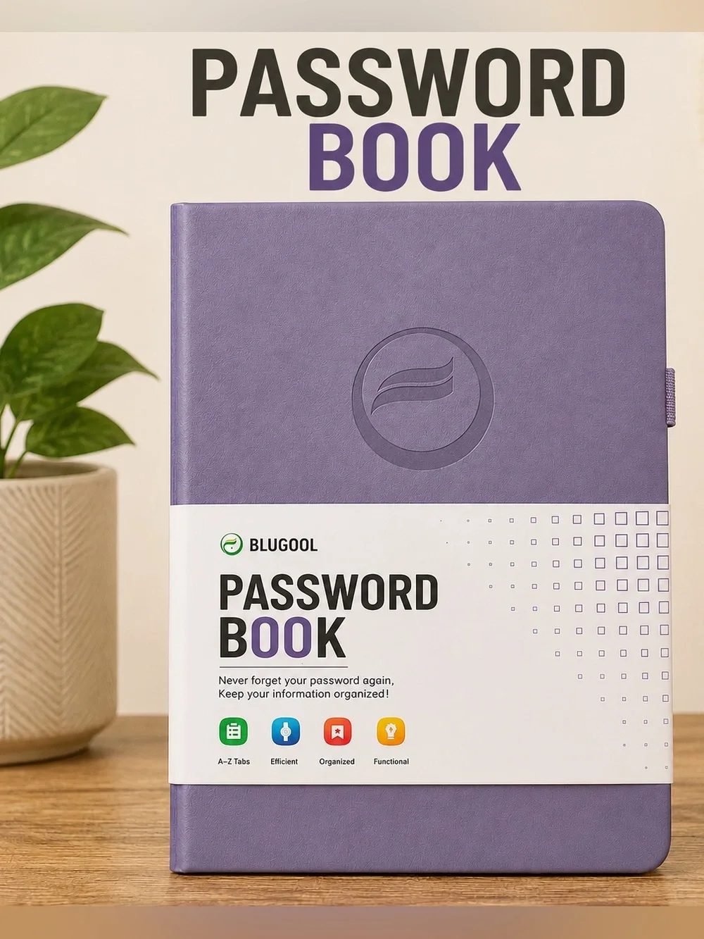 Purple Password Book